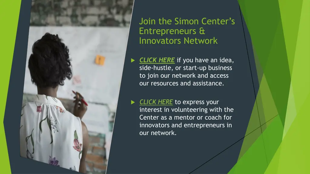 join the simon center s entrepreneurs innovators