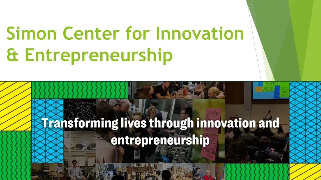 simon center for innovation entrepreneurship