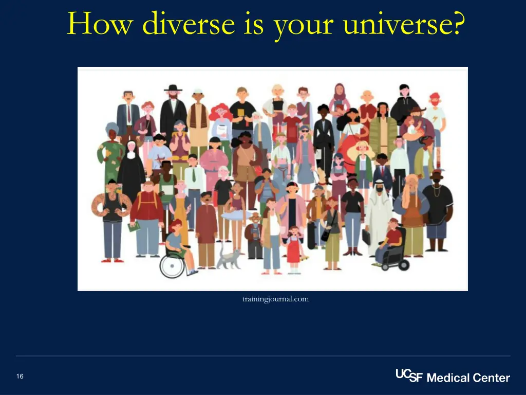 how diverse is your universe