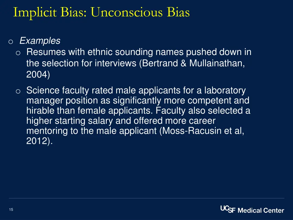 implicit bias unconscious bias