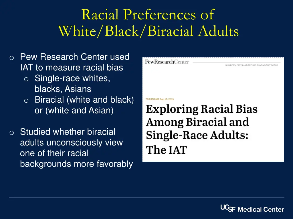 racial preferences of white black biracial adults