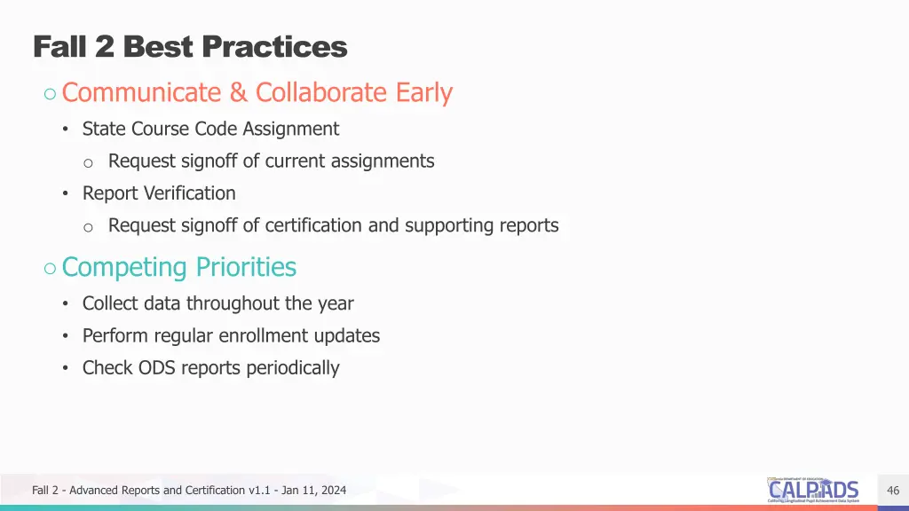 fall 2 best practices communicate collaborate