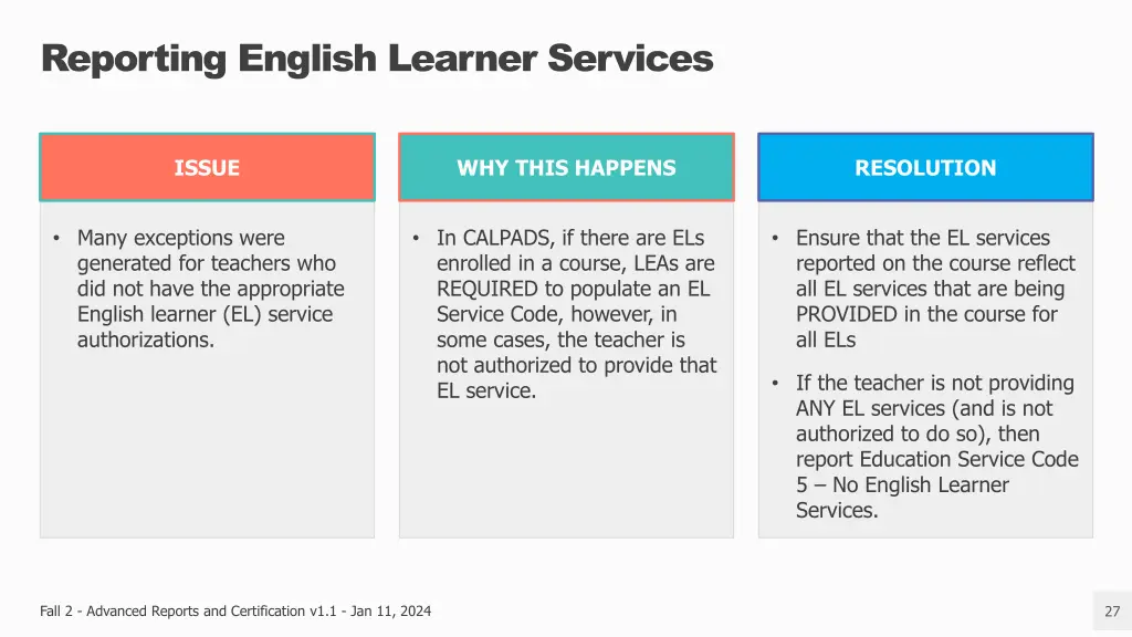reporting english learner services