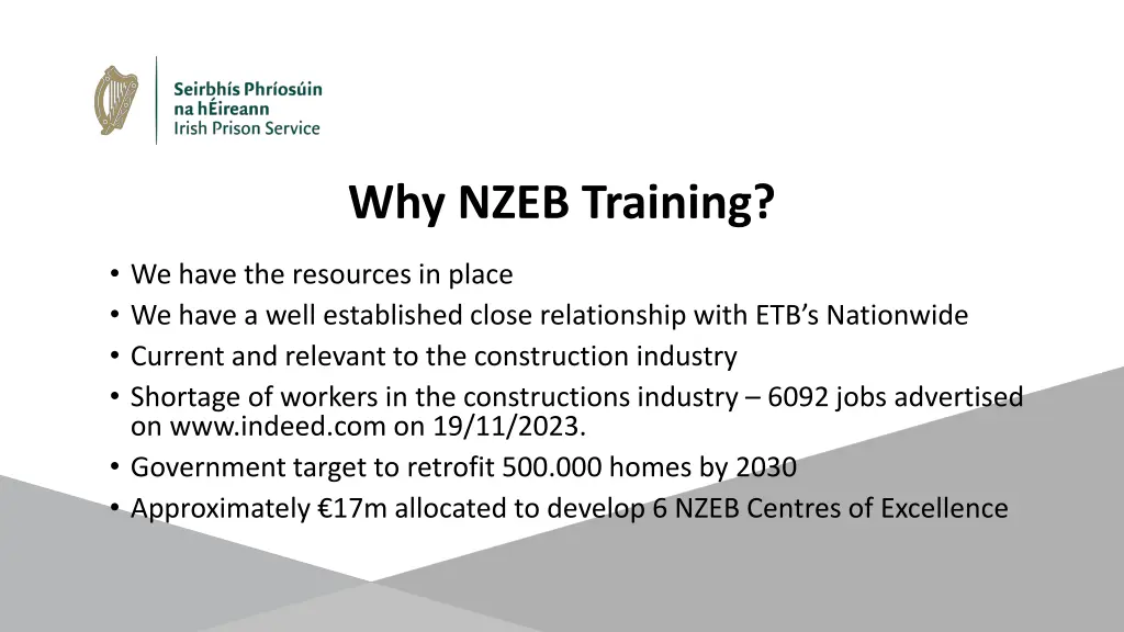 why nzeb training