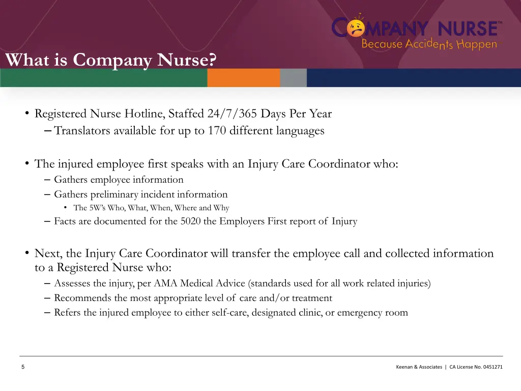 what is company nurse
