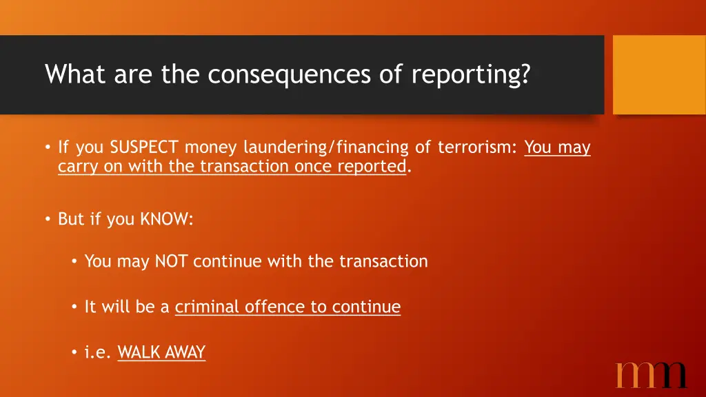 what are the consequences of reporting