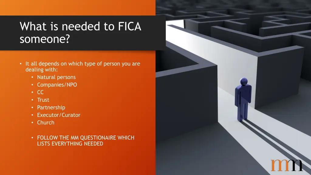 what is needed to fica someone
