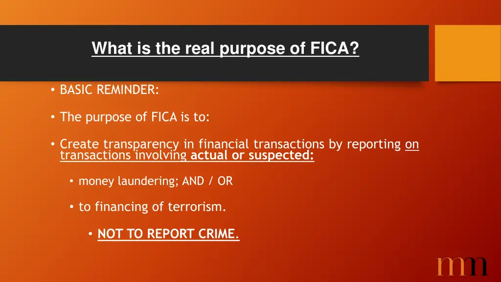 what is the real purpose of fica