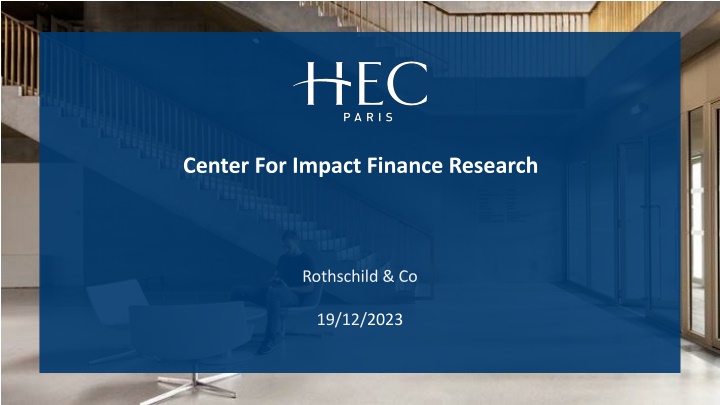 center for impact finance research