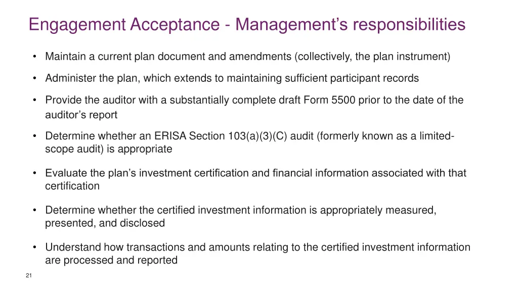 engagement acceptance management