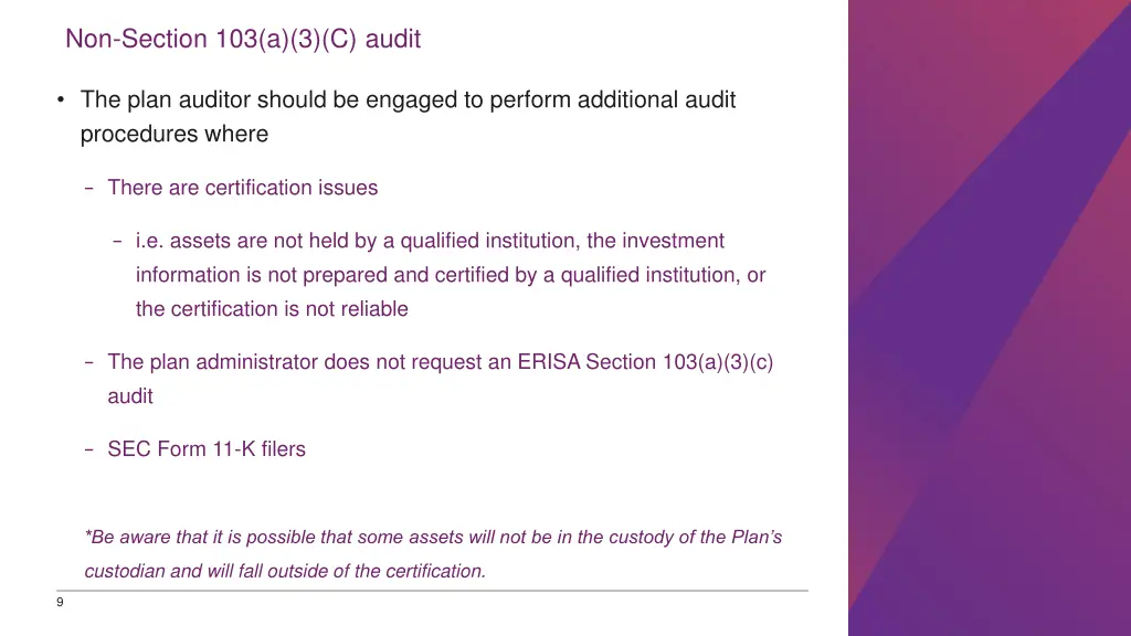 non section 103 a 3 c audit