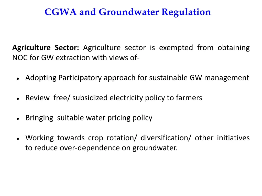 cgwa and groundwater regulation 1