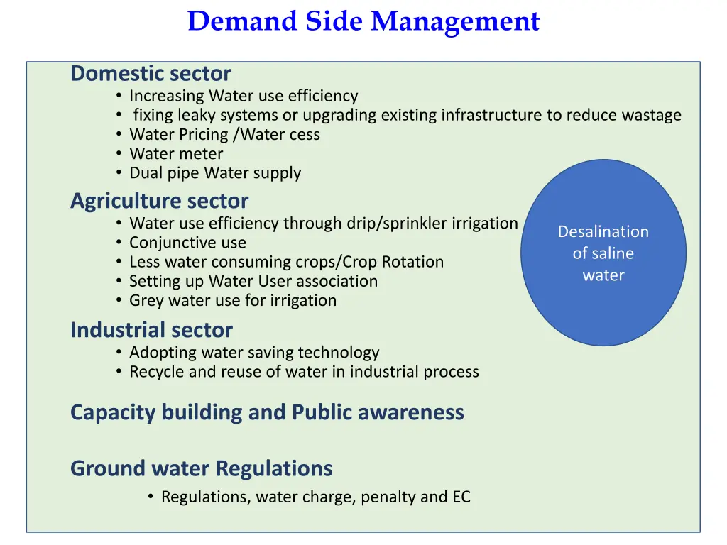 demand side management