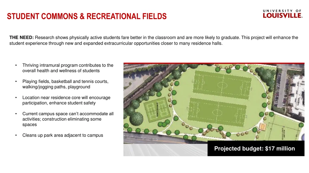 student commons recreational fields