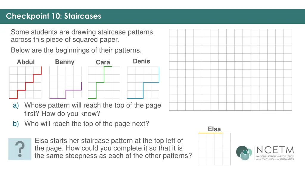 checkpoint 10 staircases