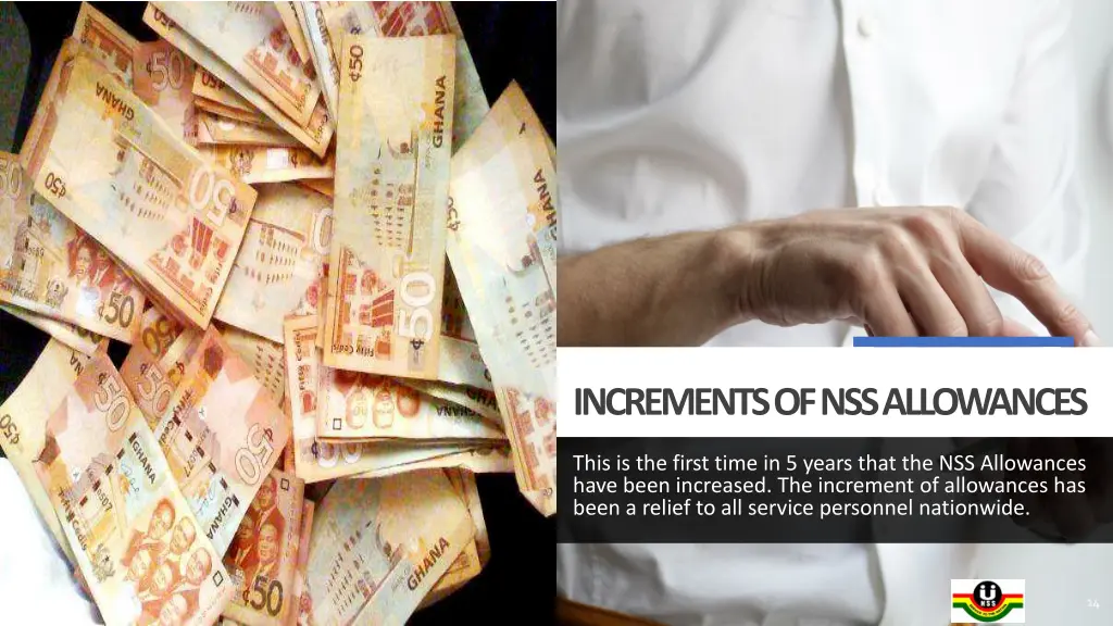 increments of nss allowances