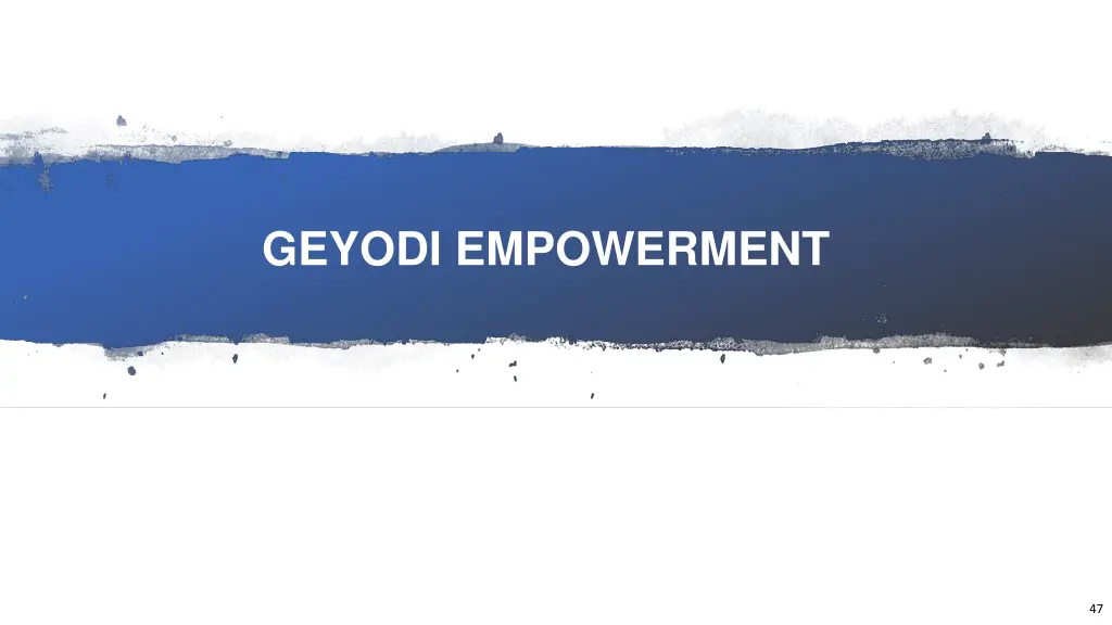 geyodi empowerment