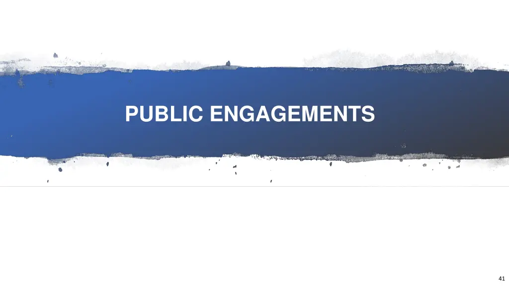 public engagements