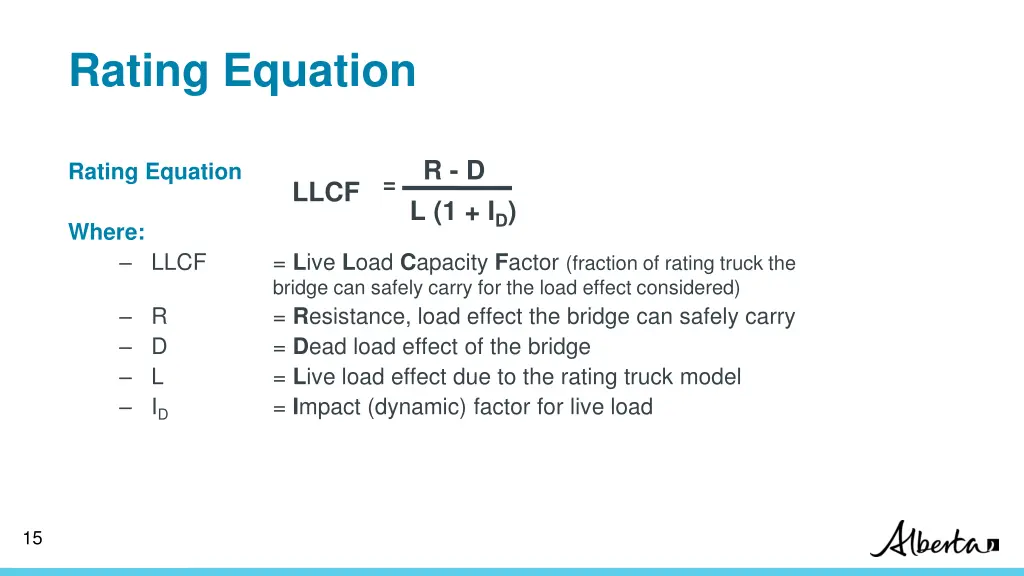 rating equation