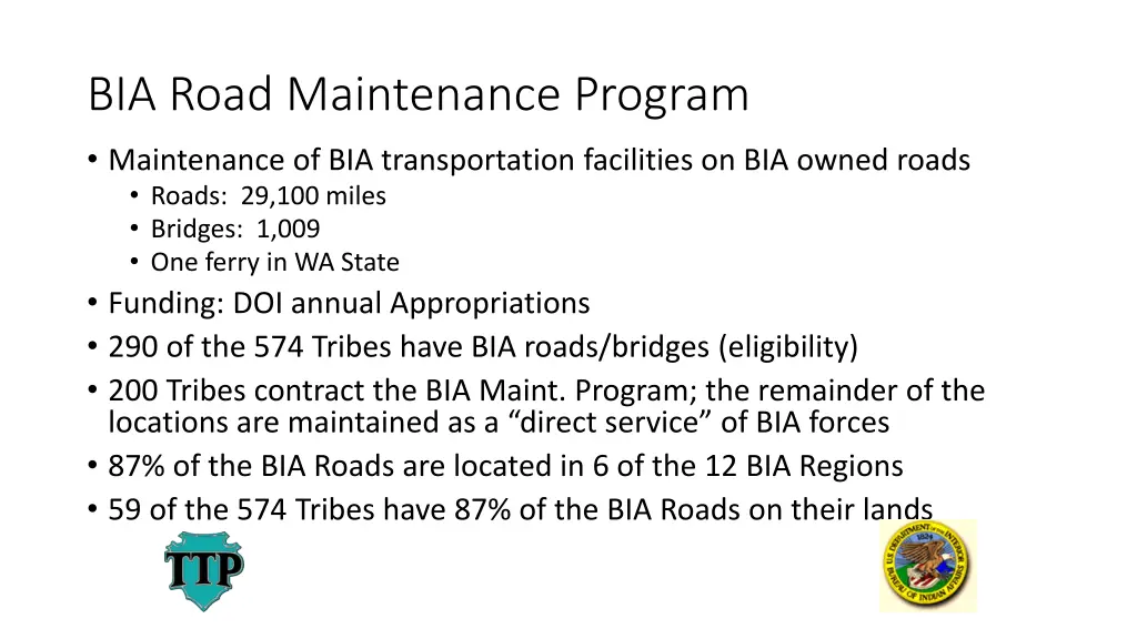 bia road maintenance program