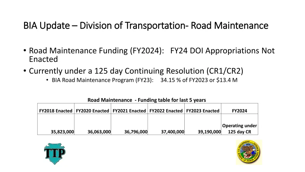 bia update bia update division of transportation