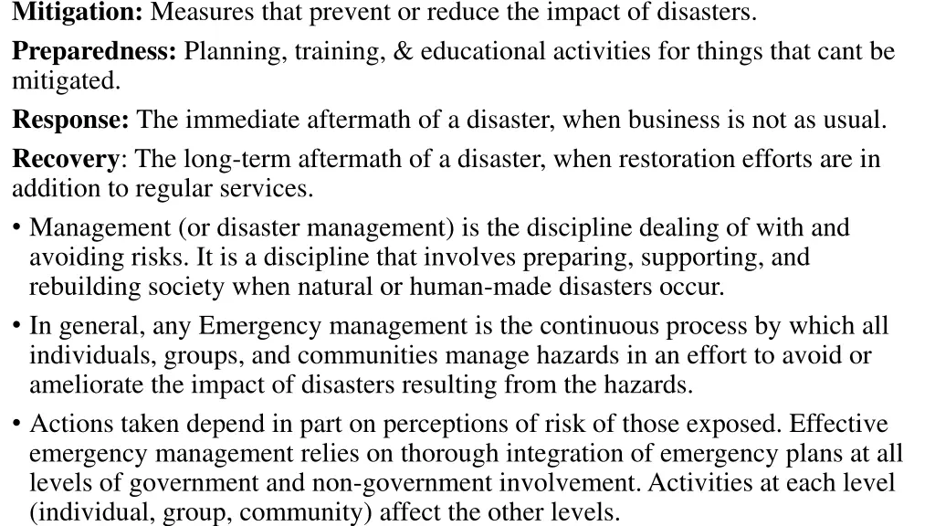 mitigation measures that prevent or reduce