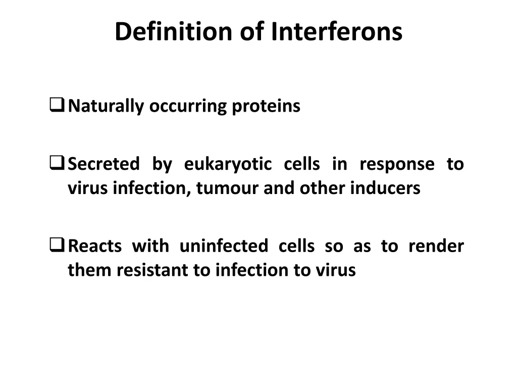 definition of interferons