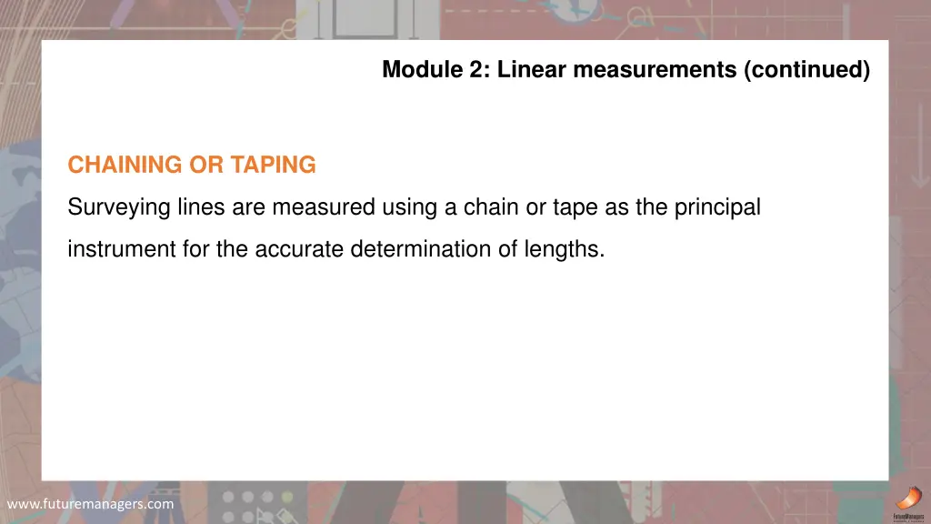 module 2 linear measurements continued 2