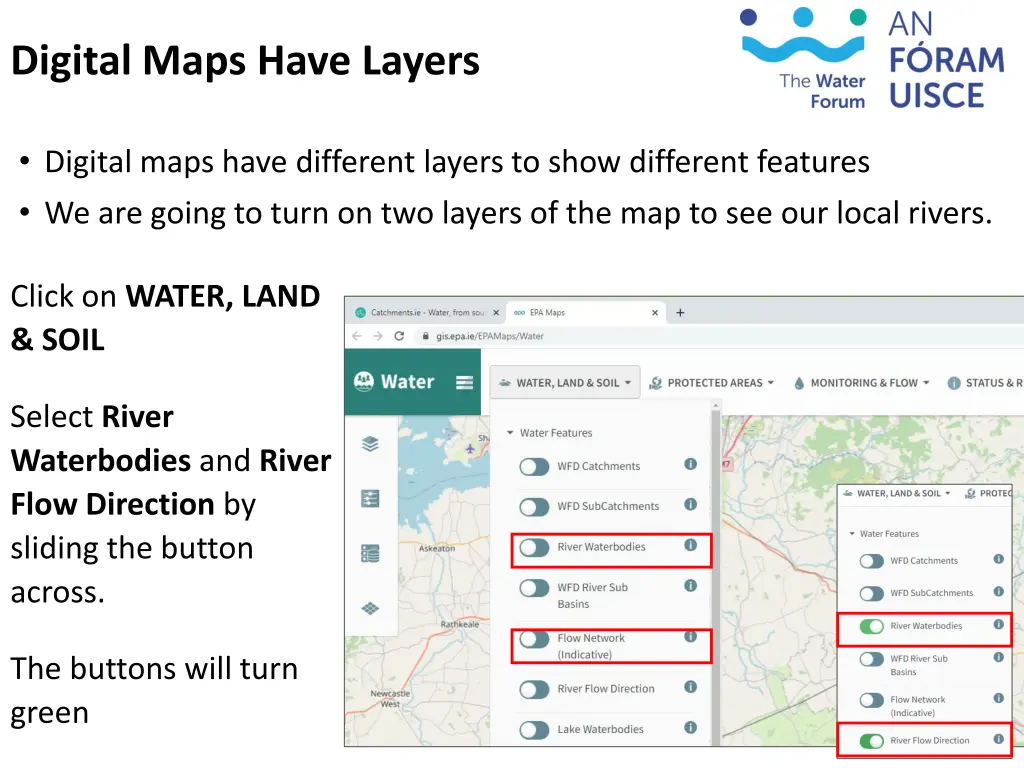 digital maps have layers