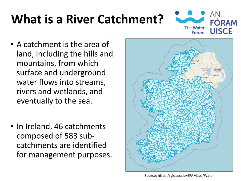 what is a river catchment