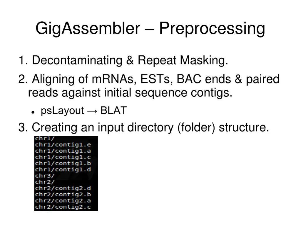 gigassembler preprocessing