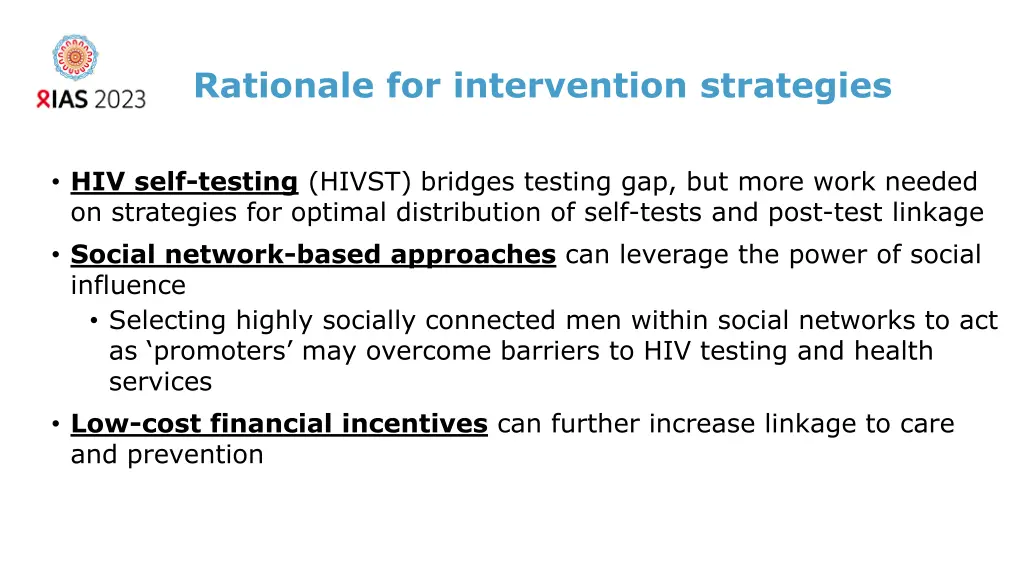 rationale for intervention strategies