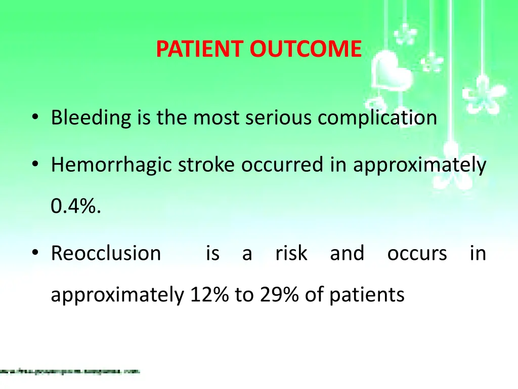 patient outcome