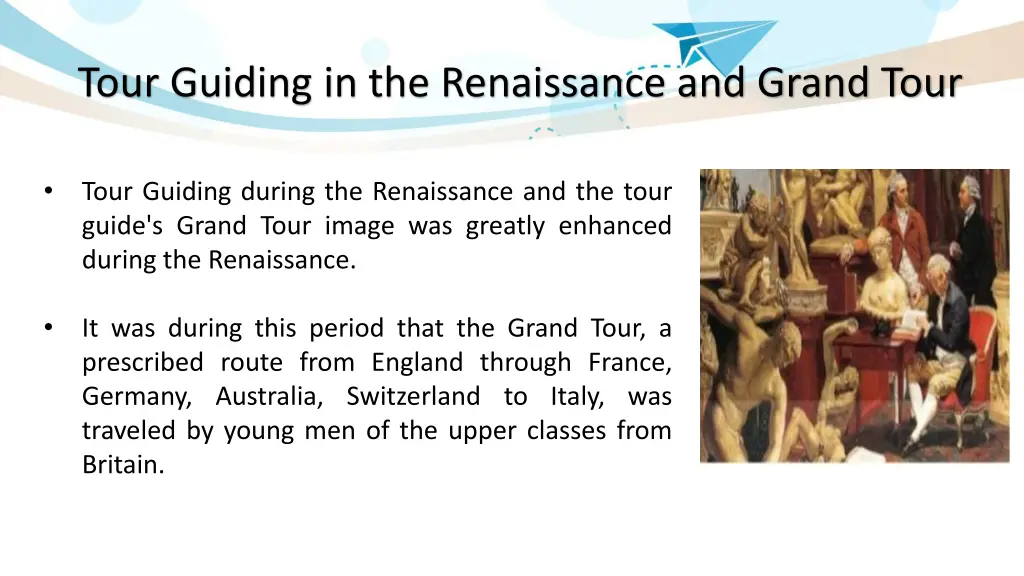 tour guiding in the renaissance and grand tour