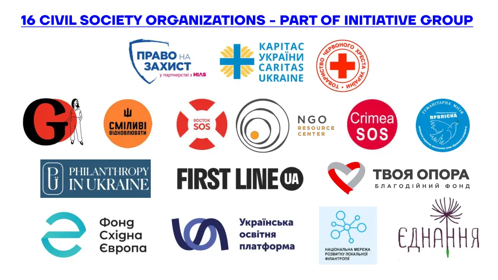 16 civil society organizations part of initiative