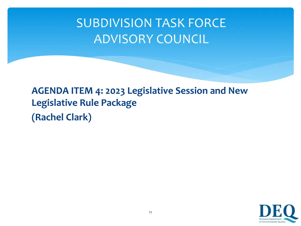 subdivision task force advisory council 6