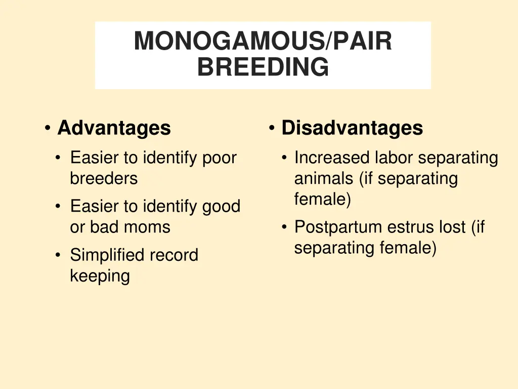 monogamous pair breeding 1