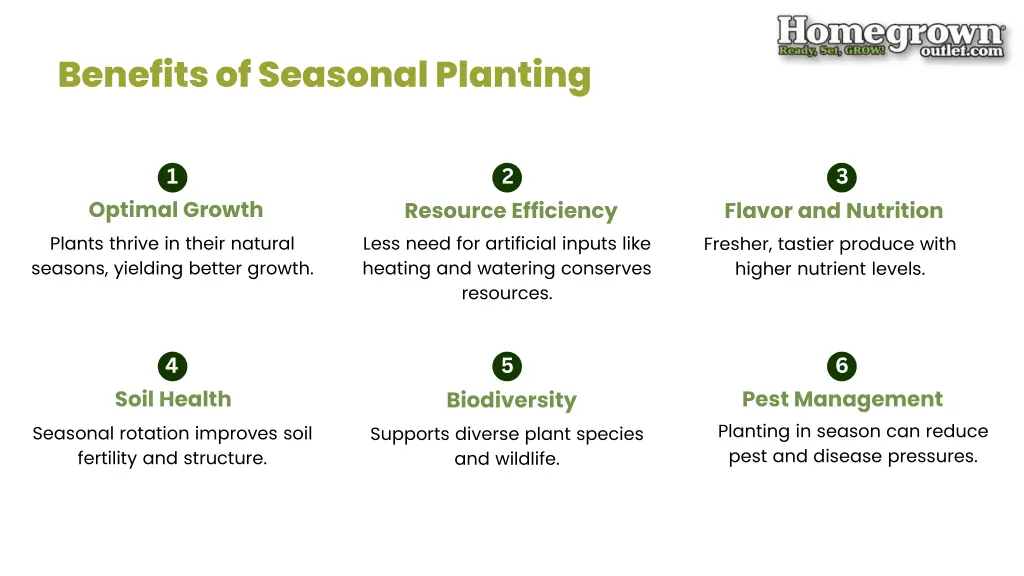 benefits of seasonal planting