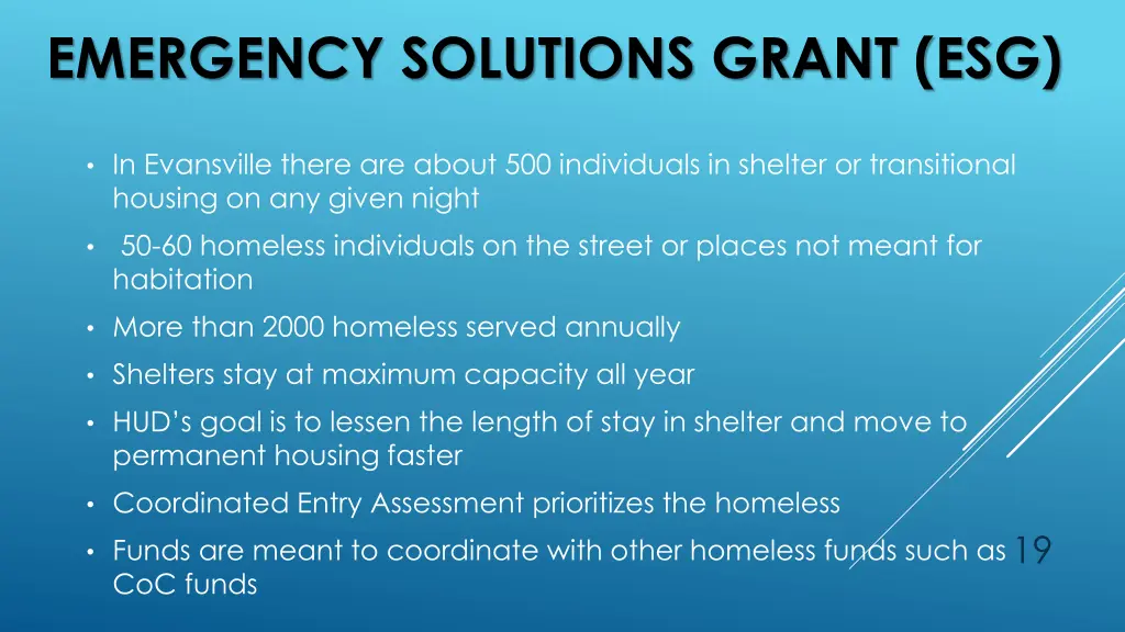 emergency solutions grant esg