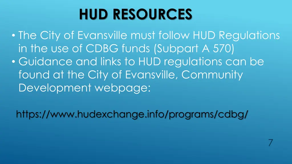 hud resources