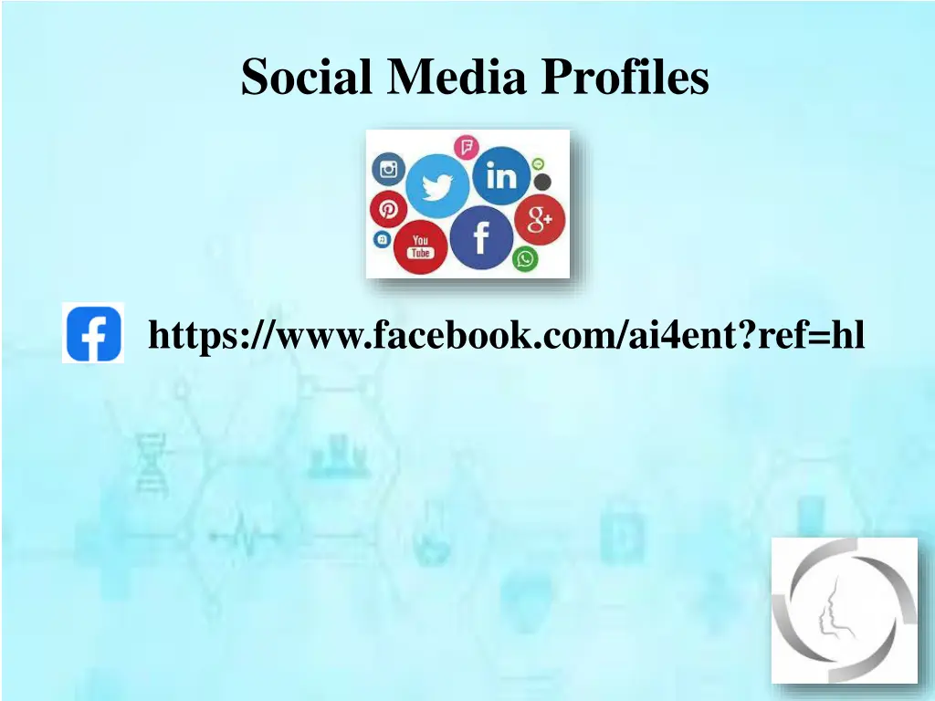 social media profiles