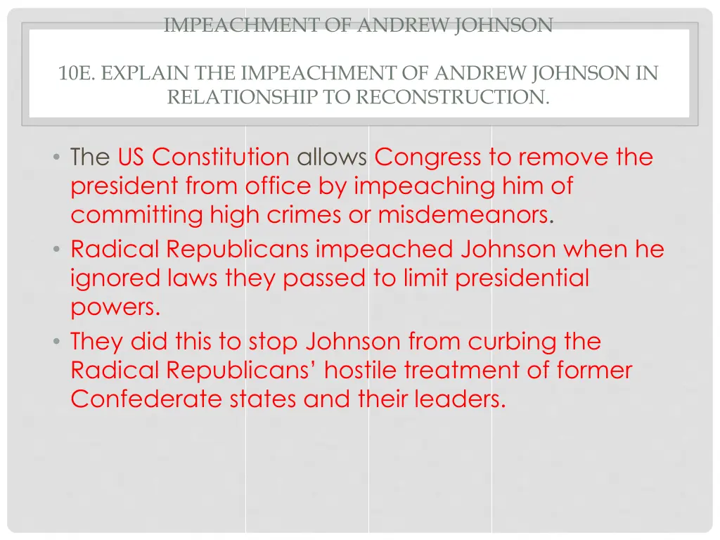 impeachment of andrew johnson