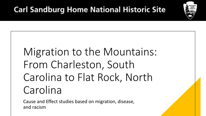 migration to the mountains from charleston south