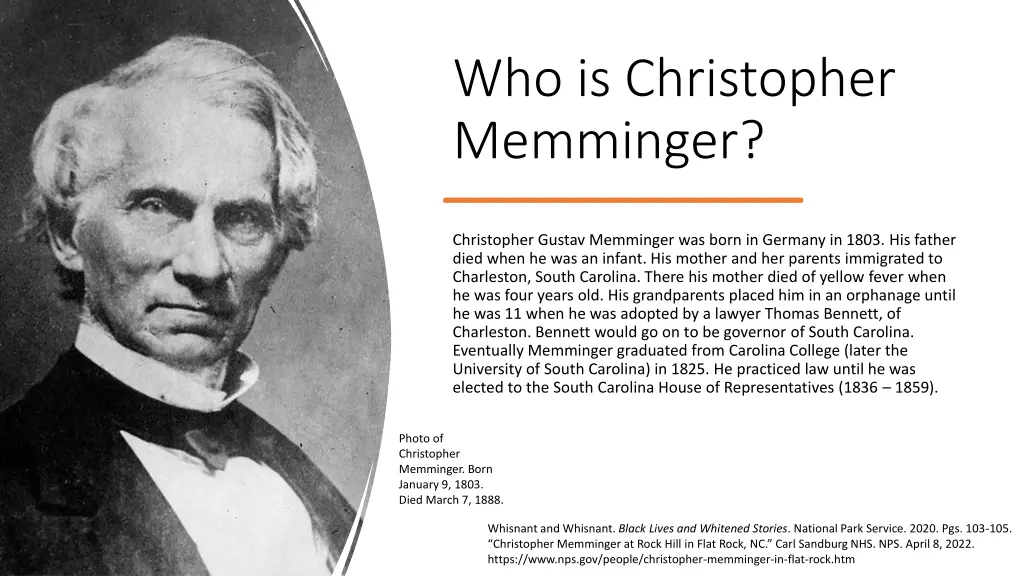 who is christopher memminger