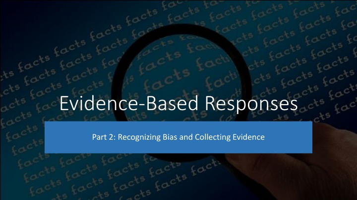 evidence based responses