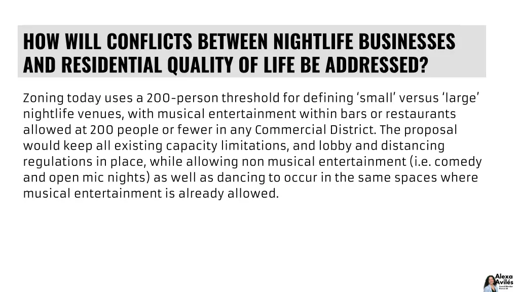 how will conflicts between nightlife businesses 1