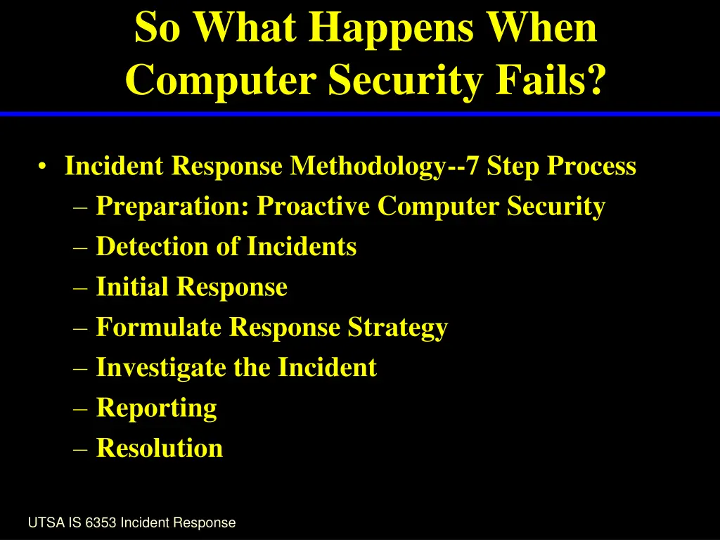 so what happens when computer security fails