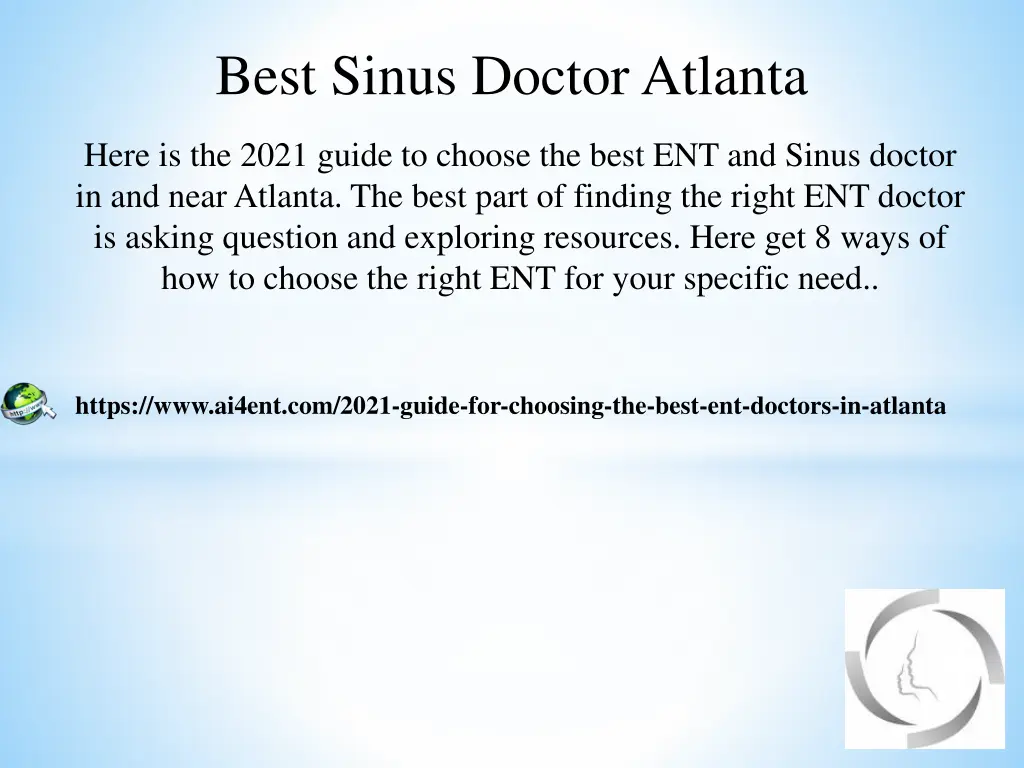 best sinus doctor atlanta