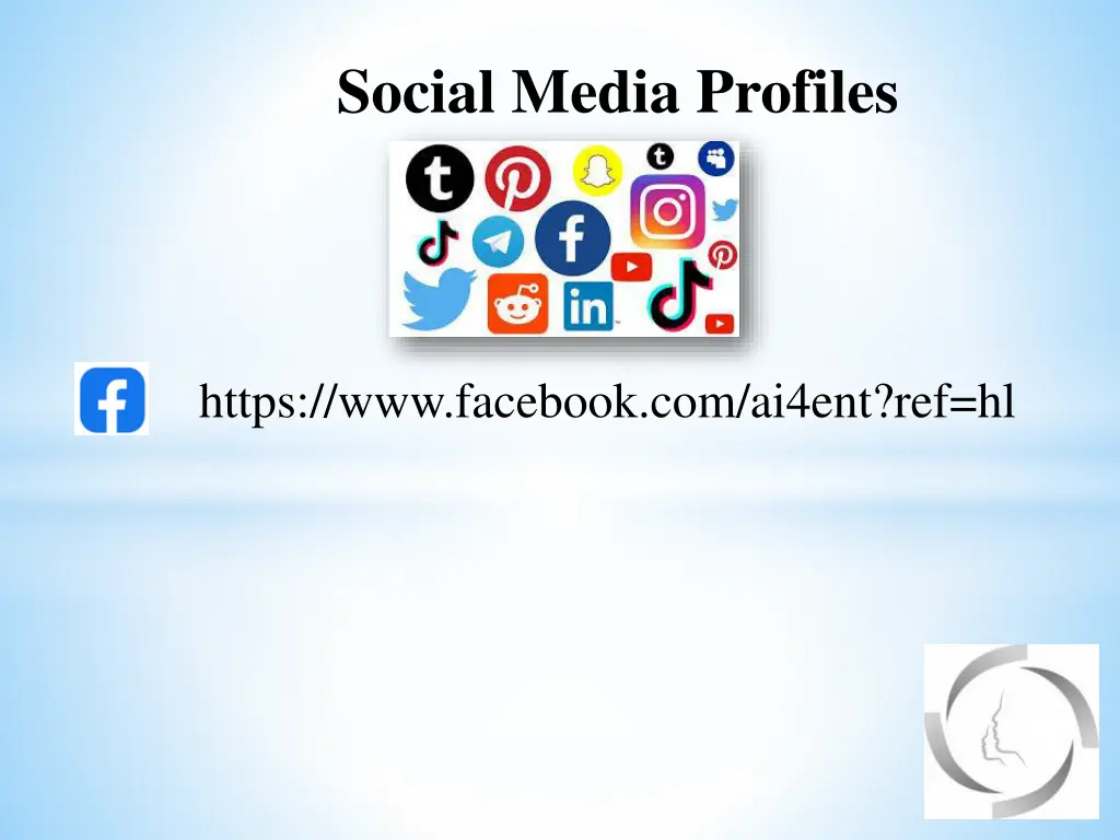 social media profiles