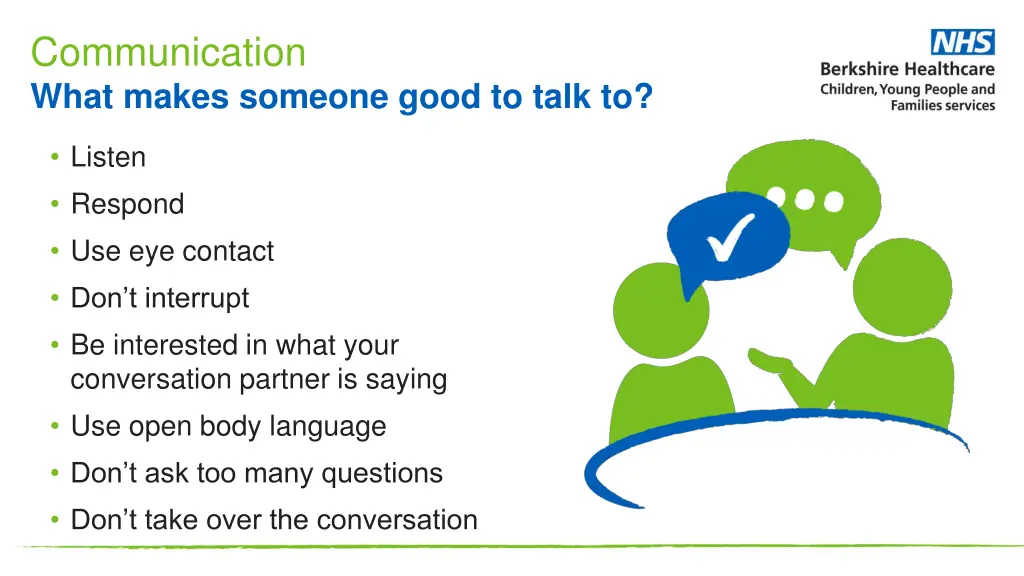 communication what makes someone good to talk to